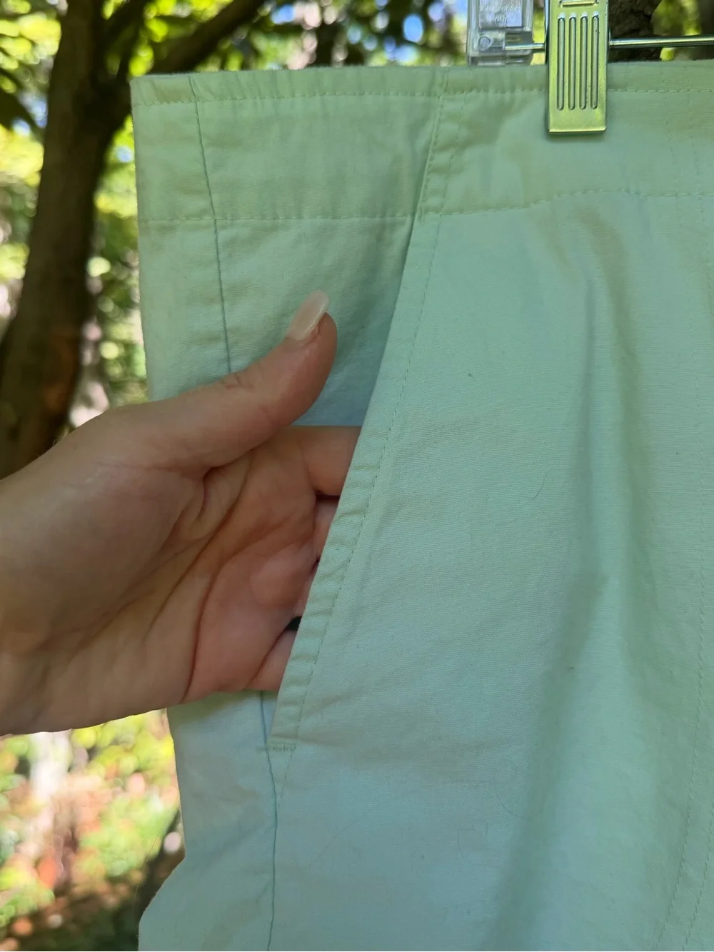 Caribbean Joe Mint Green Stretch Cotton Shorts Size 16